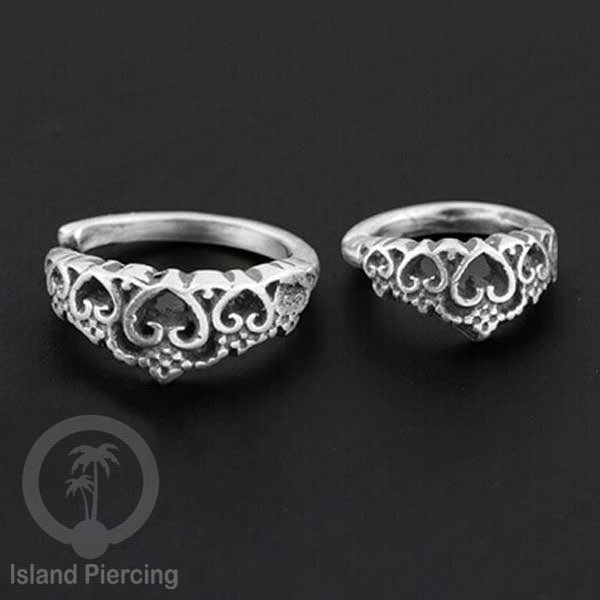 Piercing dan Tindik Anting Perak, 925 Silver, Daith, Tragus dan Helix Piercing 6 & 8mm
