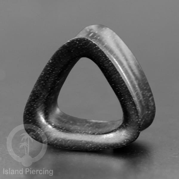 Plug Bolong Tindik Segitiga Triangle shaped Wooden Flesh Tunnel, Bali Style plug