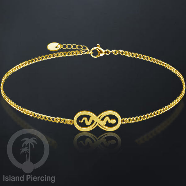 Gelang Tangan buatan Stainless Steel banyak pilihan motif. Cocok untuk Anak dan Dewasa, warna gold.