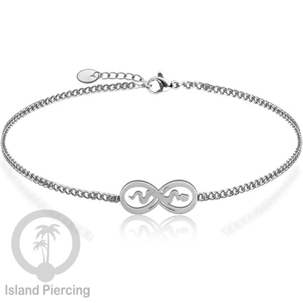 Gelang Tangan buatan Stainless Steel banyak pilihan motif. Cocok untuk Anak dan Dewasa, warna silver.