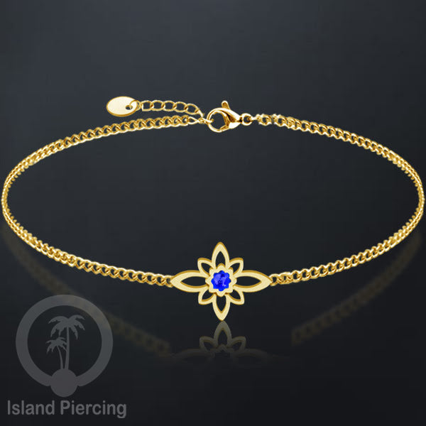 Gelang stainless steel dengan berbagai desain dan hiasan epoksi. Warna gold.