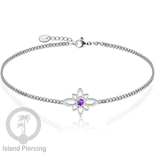 Gelang stainless steel dengan berbagai desain dan hiasan epoksi. Warna silver.