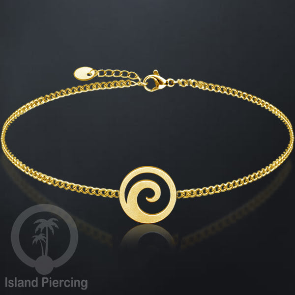 Gelang Tangan buatan Stainless Steel banyak pilihan motif. warna gold.