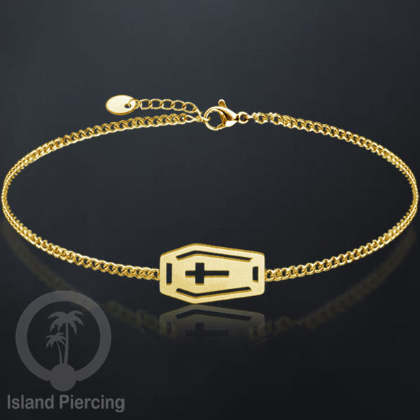 Gelang Tangan buatan Stainless Steel banyak pilihan motif. warna gold.
