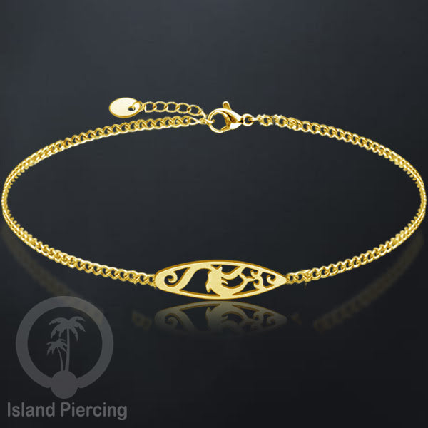 Gelang stainless steel, gelang laba-laba, gelang papan selancar, gelang ular, gelang mandala, warna gold.
