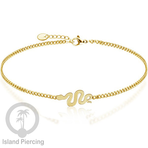Gelang stainless steel, gelang laba-laba, gelang papan selancar, gelang ular, gelang mandala, warna gold.
