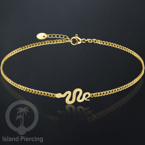 Gelang stainless steel, gelang laba-laba, gelang papan selancar, gelang ular, gelang mandala, warna gold.