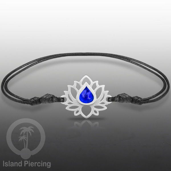 Gelang Tangan Lotus buatan baja stainless steel warna gold dan silver dengan warna Epoxy