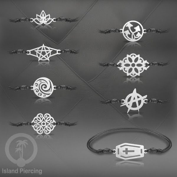 Gelang Tangan buatan baja Stainless Steel warna silver banyak pilihan motif. Cocok untuk Anak dan Dewasa