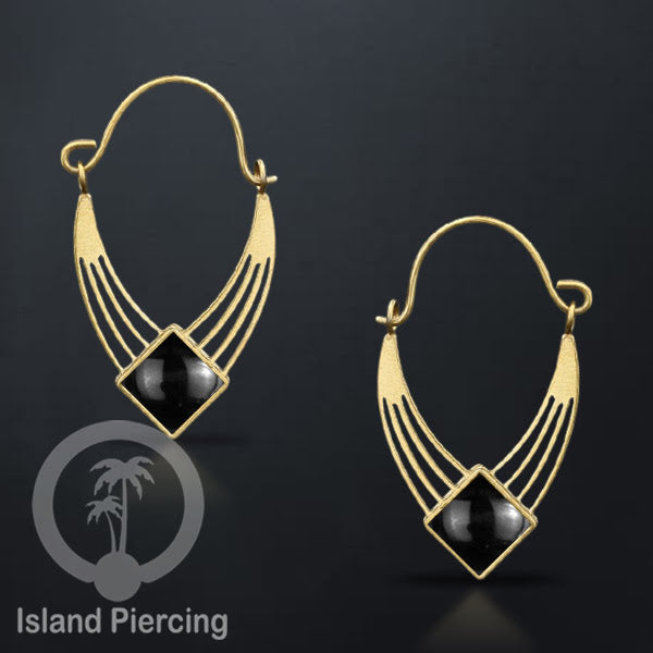 Anting stainless steel warna gold dengan epoxy banyak pilihan warna