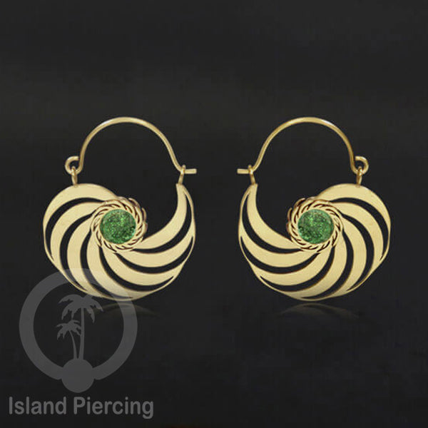 Anting stainless steel warna gold dengan epoxy banyak pilihan warna