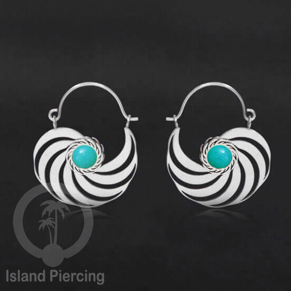 Anting stainless warna silver dengan banyak pilihan warna epoxy