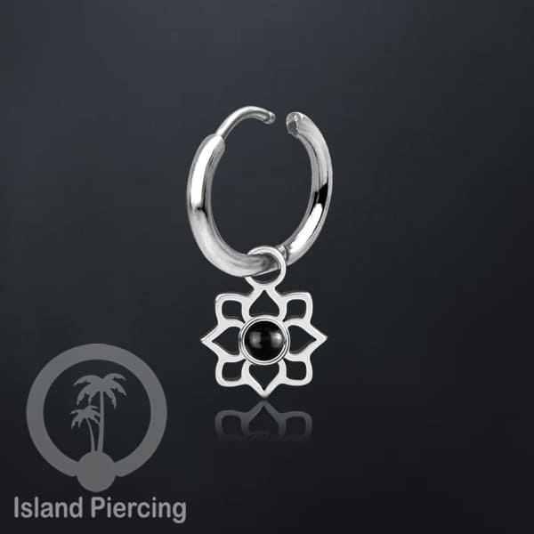 Anting Hoop warna Silver dengan Charm, Hiasan Perhiasan, berisi warna epoxy atau Kristal Zirconia