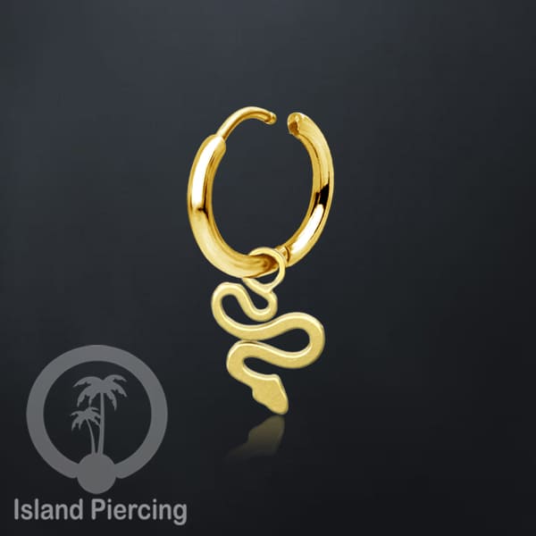Anting Hoop Stainless Steel dengan Hiasan Perhiasan banyak pilihan model menarik warna gold