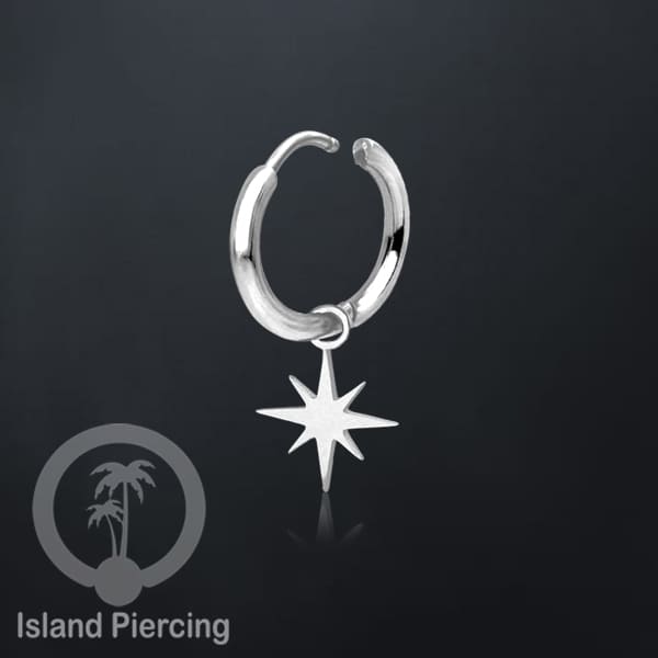 Anting Hoop Stainless Steel dengan Hiasan Perhiasan banyak pilihan model menarik warna silver
