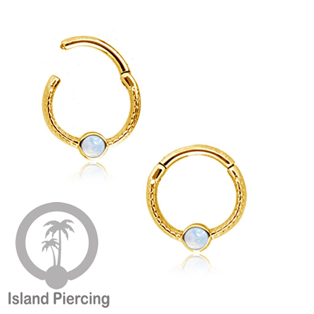 Hinged Segment Ring Piercing Tragus Anting Labret