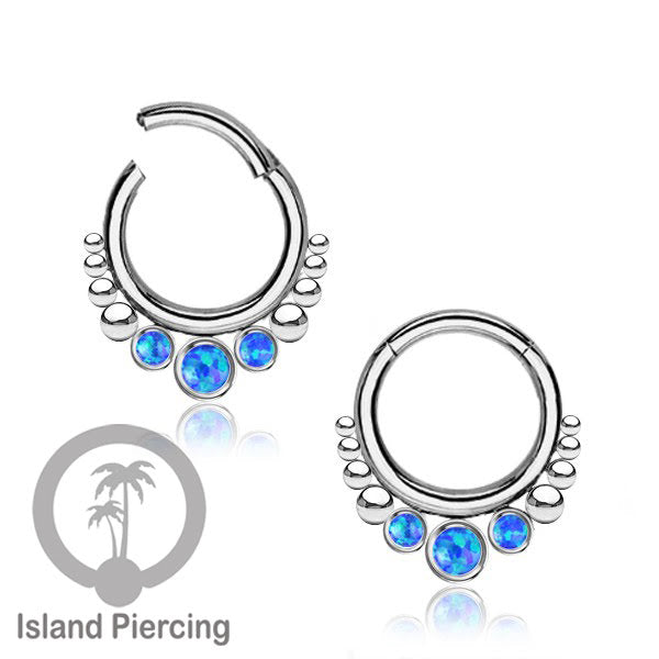 Piercing jewelry stainless anting septum, helix, tragus warna silver