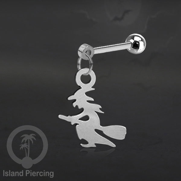 Ball Labret Body Piercing Stainless warna silver Tindik anting dengan charm Halloween jewelry, anting tengkorak, peti