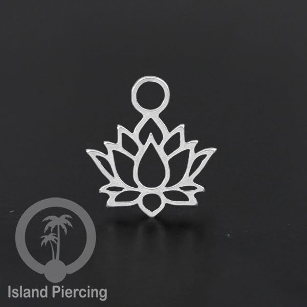 Body Jewelry Charm stainless yang bisa di pasang sebagai DIY warna silver
