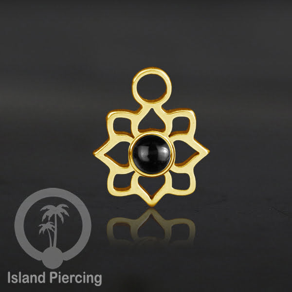 Body Jewelry Charm, Liontin kecil, Stainless charm, bracelet charm, warna gold dengan epoxy.