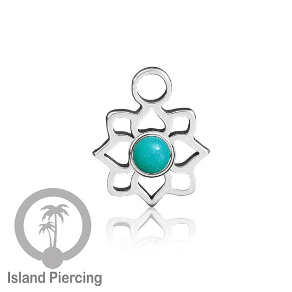 Body Jewelry Charm, Liontin kecil, Stainless charm, bracelet charm, warna silver dengan epoxy.