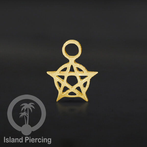 Jewelry Charm, Liontin stainless kecil, steel charm, Liontin perhiasan anting, warna gold.