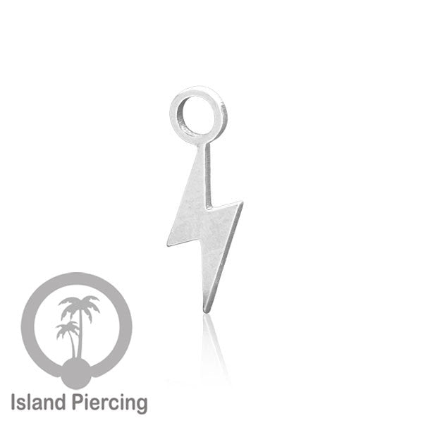 Body Jewelry Charm, Liontin stainless kecil, steel charm, Liontin perhiasan anting, warna silver.