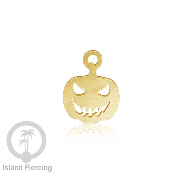 Body Jewelry Charm Stainless Liotin model Halloween Gothic jewelry warna gold, tengkorak sihir peti...