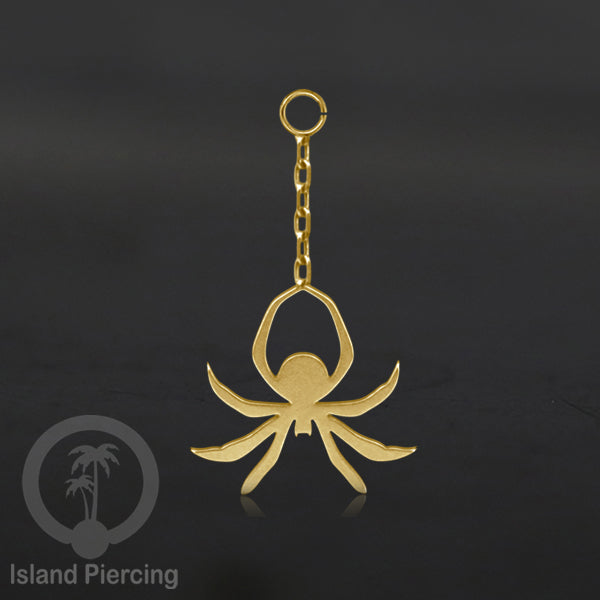 Body Jewelry Charm Stainless Liotin model Halloween Gothic jewelry warna gold, tengkorak sihir peti...