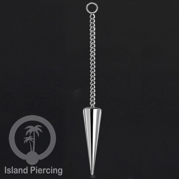 Body Jewelry Charm Chain spike besar untuk Tindik Perhiasan warna gold dan silver