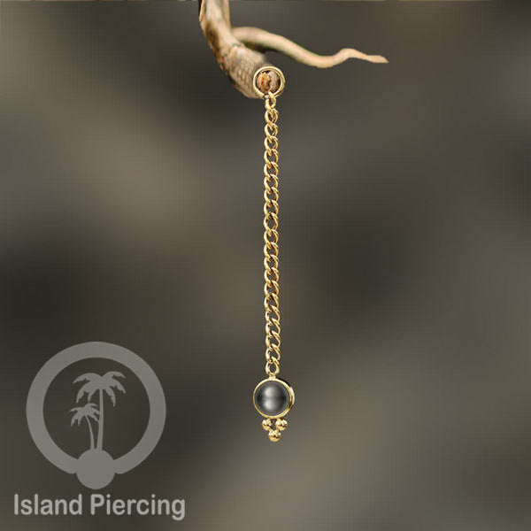 Body Jewelry Charm Chain bisa dekorasi Tindik Perhiasan lain warna gold dengan batu