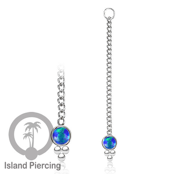 Body Jewelry Charm Chain bisa dekorasi Tindik Perhiasan lain warna silver dengan batu