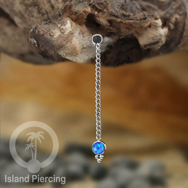 Body Jewelry Charm Chain bisa dekorasi Tindik Perhiasan lain warna silver dengan batu