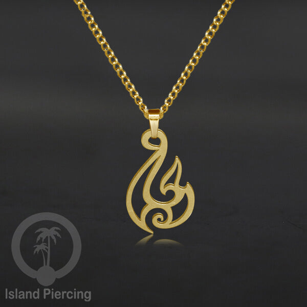 Kalung Liontin Stainless warna silver desain Tree of Life, Hamsa, Salip, Jamur...