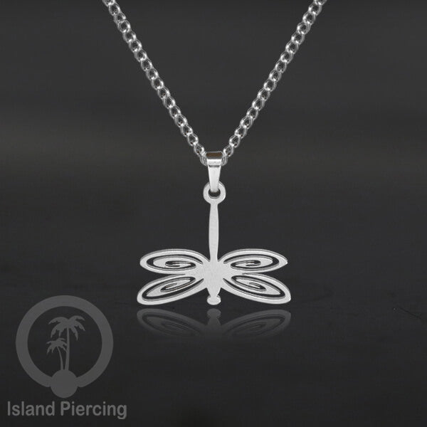 Perhiasan Stainless Kalung Liontin kecil warna Gold motif Bunga, Dragonfly, Kunci, Fairy, Butterfly, Spider