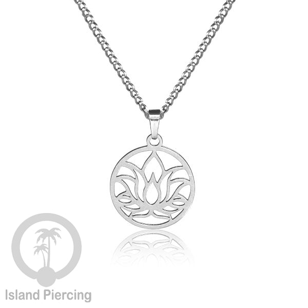 Steel Chain Necklace with Charm, Aksesoris Kalung Stainless dengan Liontin kecil