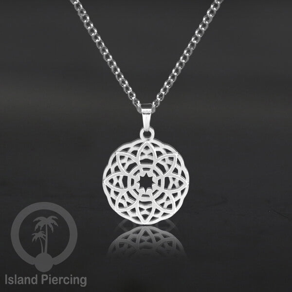 Steel Chain Necklace with Charm, Aksesoris Kalung Stainless dengan Liontin kecil