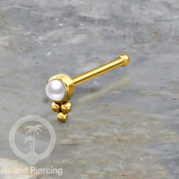 Nose Pin Piercing Jewelry Perhiasan Hidung banyak variasi warna gold dengan Kristal dan Batu