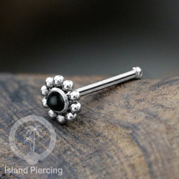 Nose Pin Piercing Jewelry Perhiasan Hidung banyak variasi warna silver dengan Kristal dan Batu