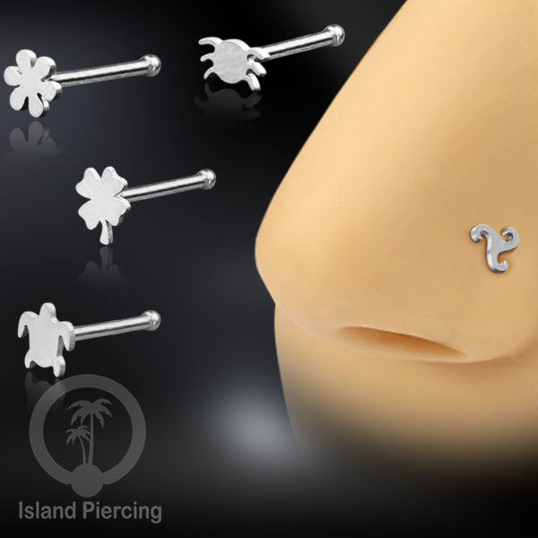 Nose Pin Piercing Jewelry Perhiasan Hidung warna silver byk pilihan motif menarik