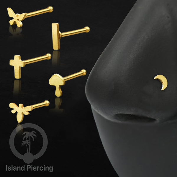 Nose Pin Piercing Jewelry Perhiasan Hidung warna gold byk pilihan desain popular