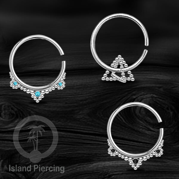 Body Piercing Stainless Anting Tindik Lingkaran Ukuran Sedang, 3mm