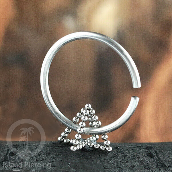 Body Piercing Stainless Anting Tindik Lingkaran Ukuran Sedang, 3mm