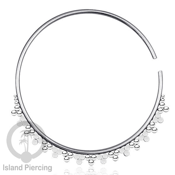 Piercing Tindik Stainless selera Hoop Earring. Warna Gold dan Silver ukuran lubang 2mm