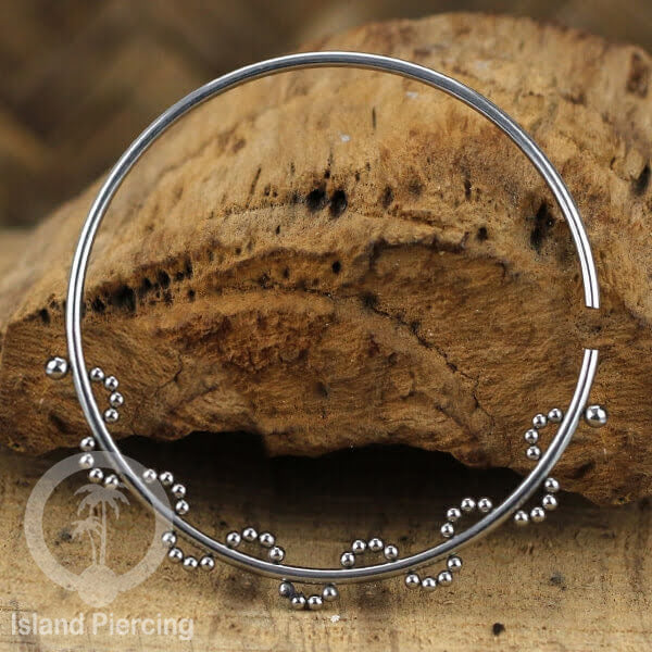 Stainless Steel Piercings, Hoop Earrings, 2mm Steel Piercings.