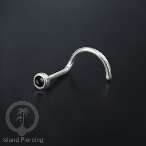 Nose screw Piercing Jewelry Perhiasan Stainless Hidung dengan banyak variasi batu