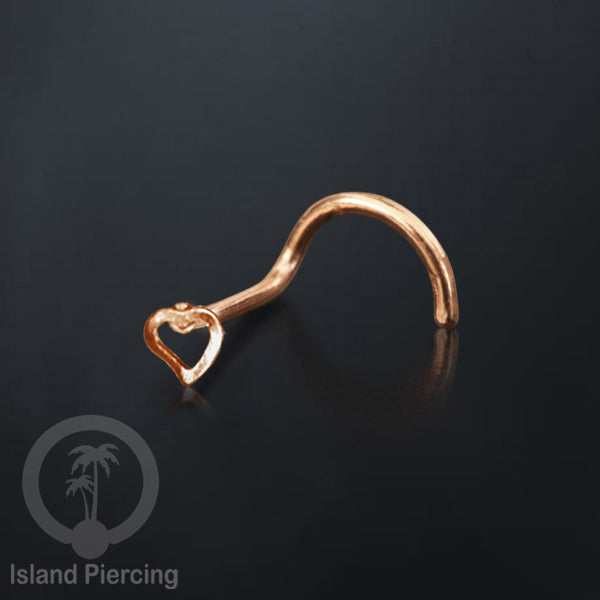 Nose screw piercing, perhiasan hidung dengan banyak variasi , warna rose gold