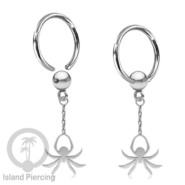BCR Piercing Stainless warna silver Tindik model Gothic Halloween, Tengkorak, sihir, peti...