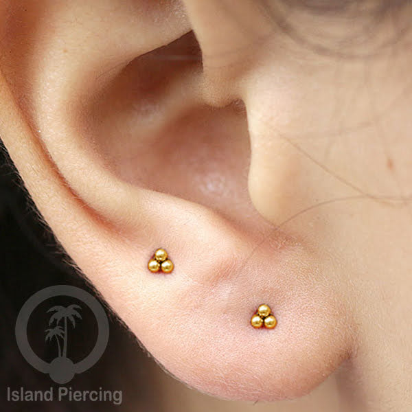 Anting Stud Stainless warna gold kualitas tinggi