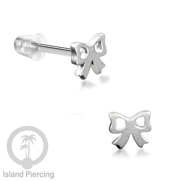 Anting Stud Stainless warna silver design yang cantik dengan banyak pilihan menarik